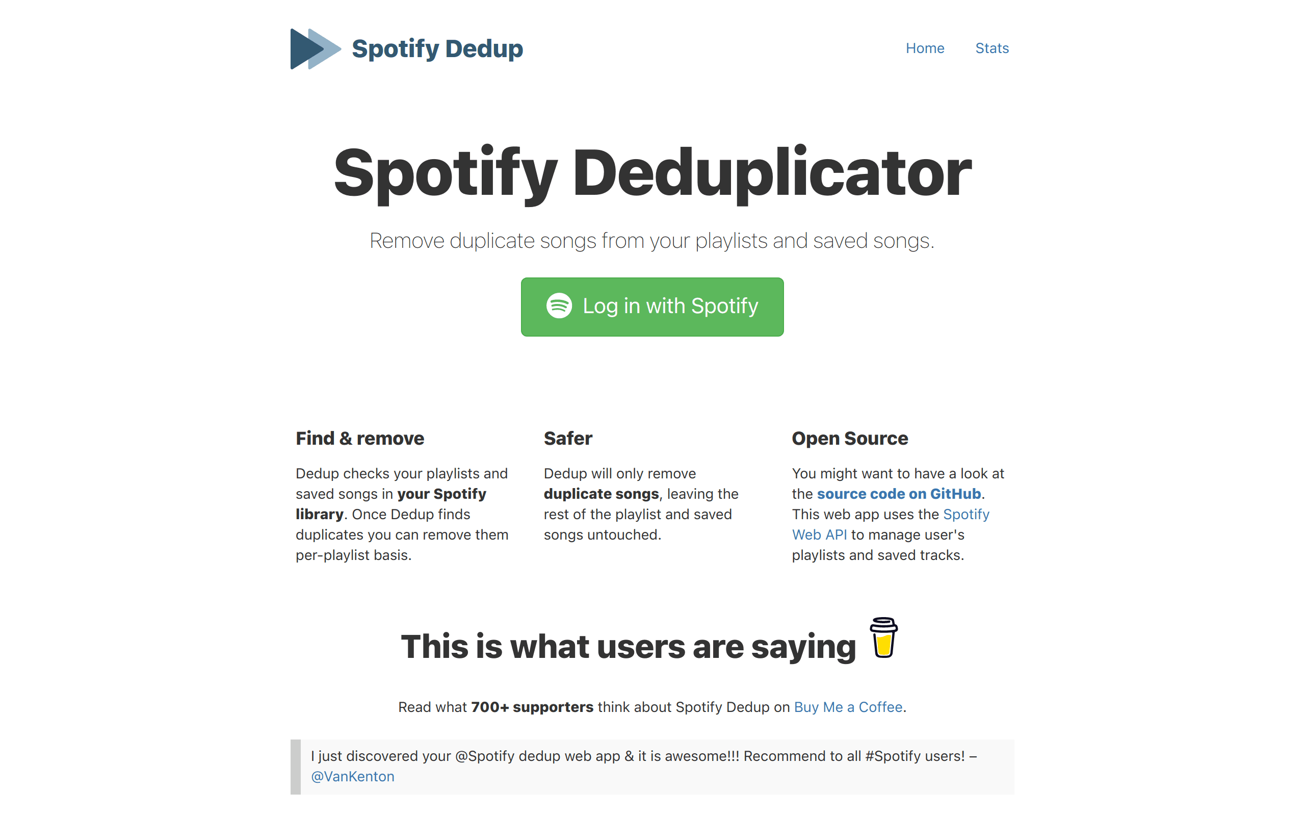 Spotify Dedup