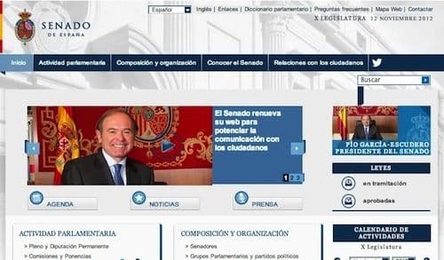 Portada de Senado.es