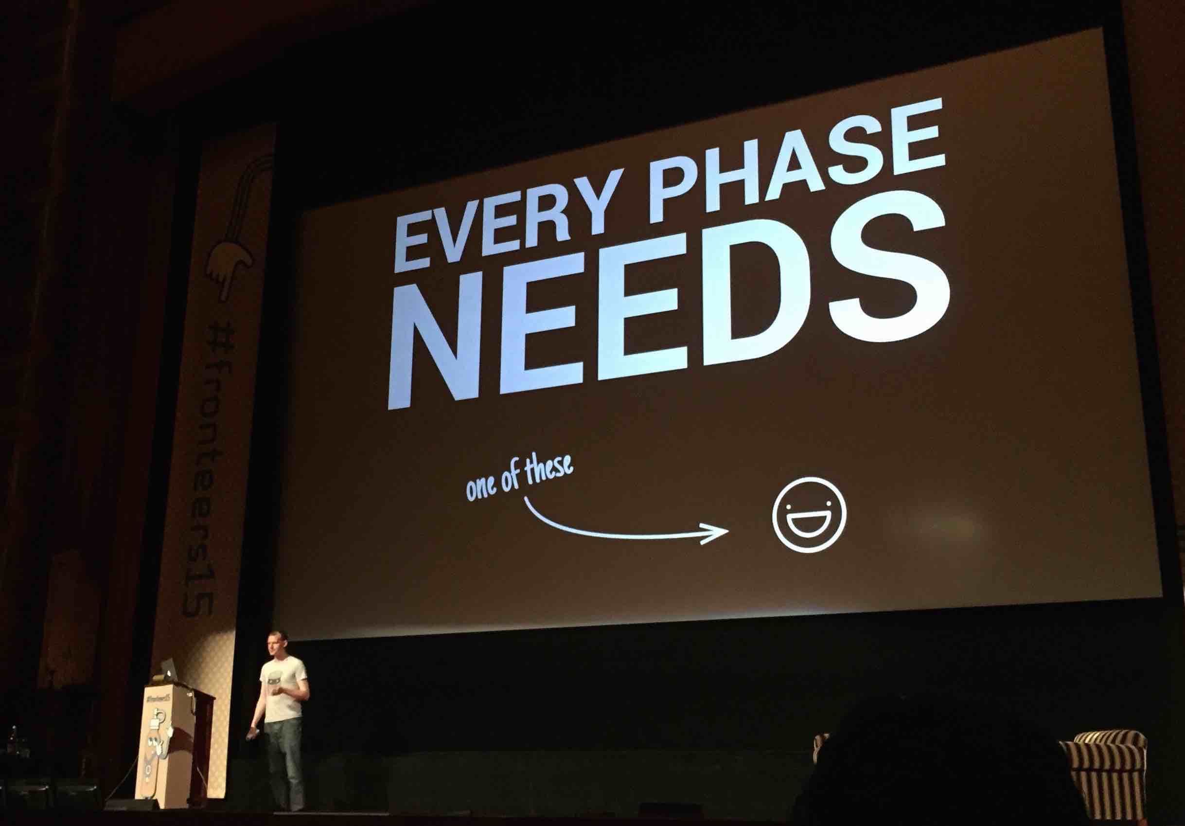 Jake Archibald presenting in Fronteers 2015