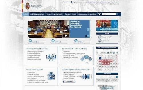 Web del Senado de España