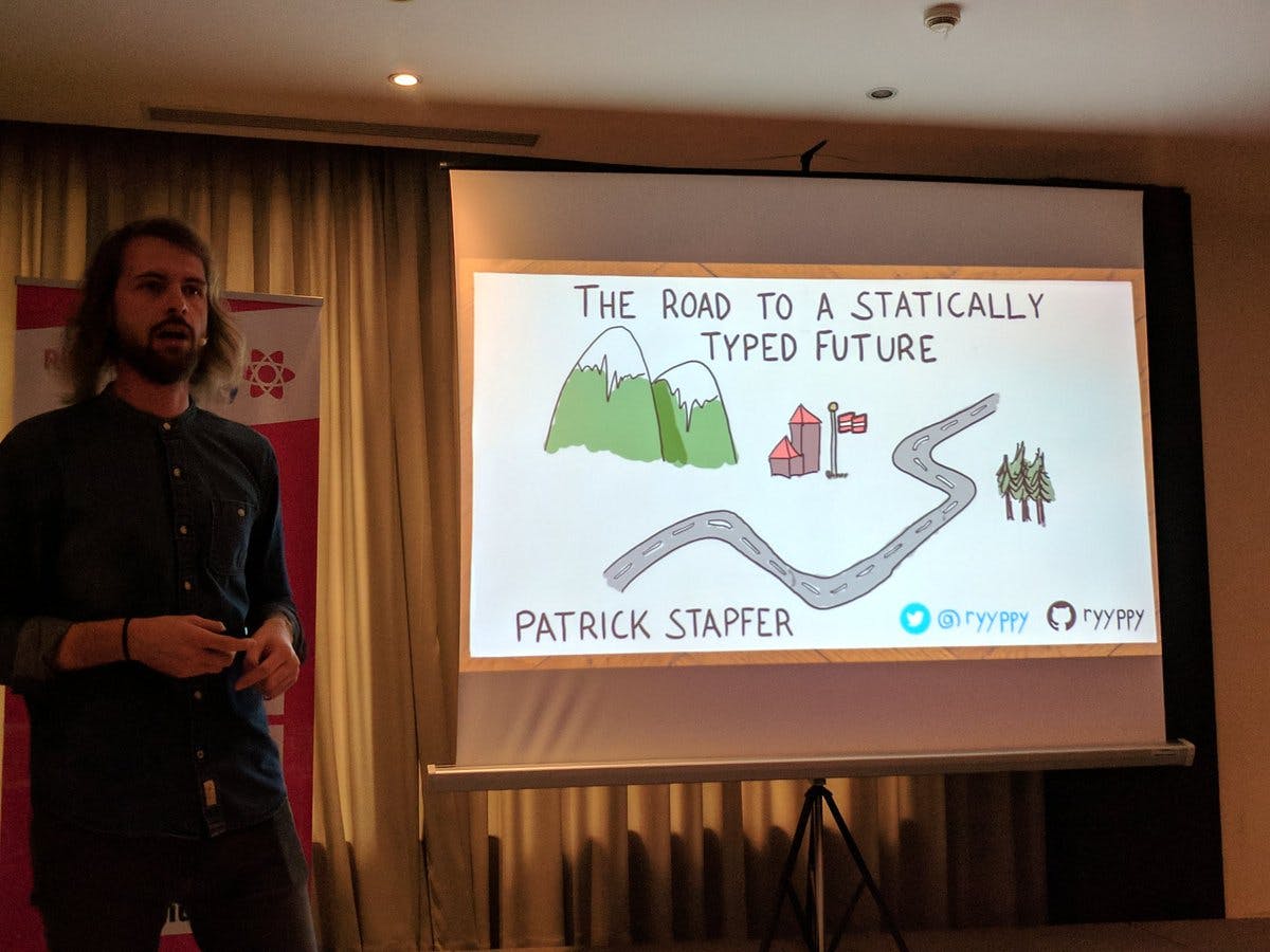 The evolution of static type systems with @ryyppy at @ReactAlicante https://t.co/8wW5MGlrAA