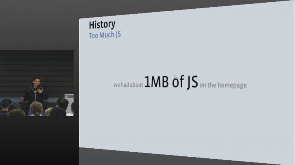 We had about of 1MB of JS on the homepage